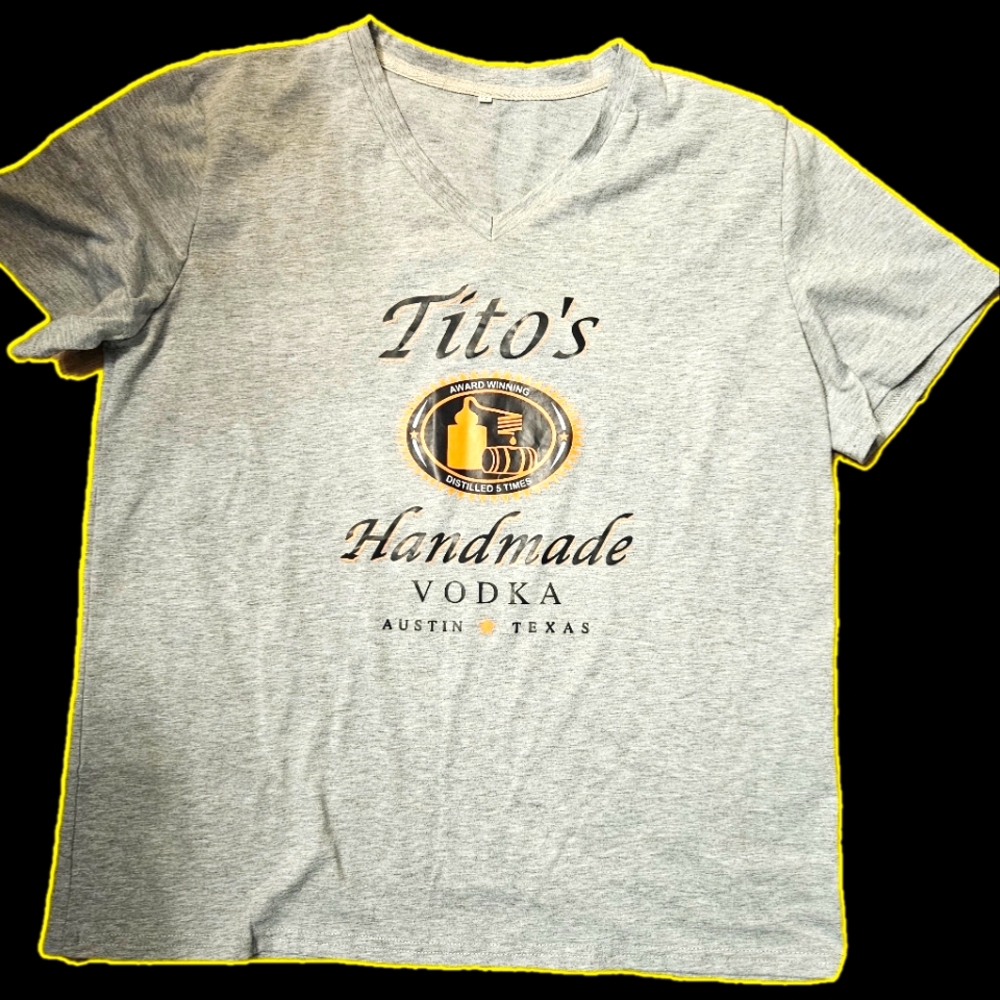 Tito's Handmade Vodka Gray T-Shirt